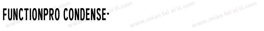 functionpro condense字体转换